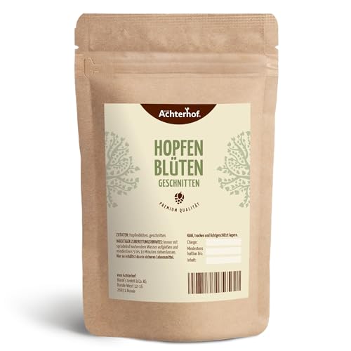 Hopfenblüten 250g | getrocknet und geschnitten| Ideal zur Zubereitung von Tee, Aromakissen, Badeessenz, Brühwürfel, Würzmittel & Co. | vom Achterhof
