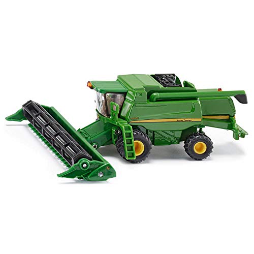 siku 1876, John Deere T670i Mähdrescher, 1:87, Metall/Kunststoff, Grün, Bewegliches und abnehmbares Schneidwerk