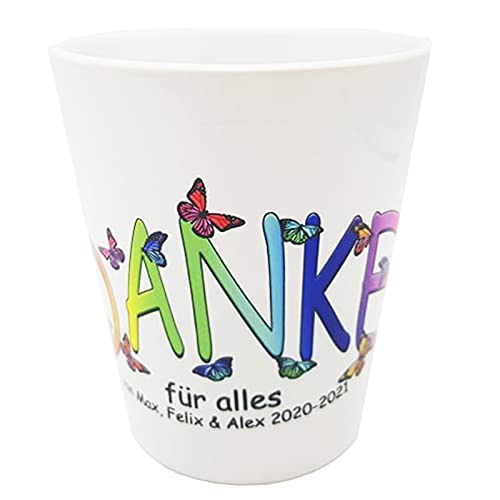 Blumentopf DANKE für alles mit Name(n)