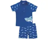 Playshoes zweiteilig Schwimmshirt Badeshorts Badebekleidung Unisex Kinder,Hai,98-104