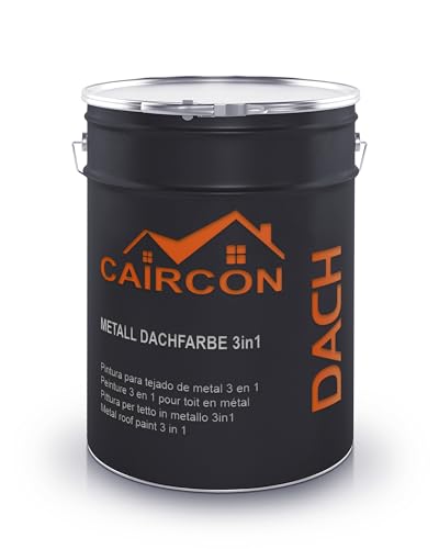 Dachbeschichtung 3in1 Dachfarbe für Metalldach Blechdach Weiß - 2,5L