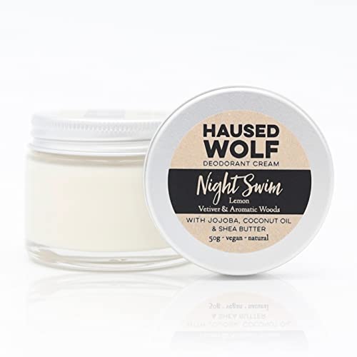 Haused Wolf Deocreme - 50 g - im Glastiegel - vegan - handmade in Germany (Night Swim)