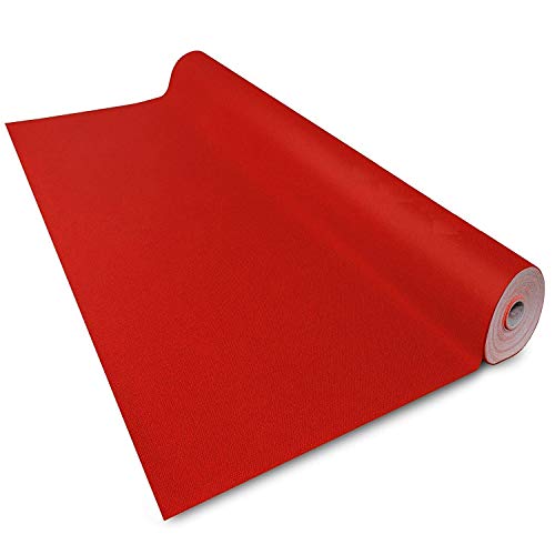 Floordirekt Roter Teppich 100 x 300 cm - VIP Läufer Event Teppich Premierenteppich Empfangsteppich Messeteppich Hochzeitsteppich - Wunschmaß