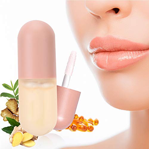 Sonew Lip Plumper, Lippenpflegeserum mit Volumeneffekt, Praller Lipgloss zum Elastizität Hinzufügen, Reduzieren Sie Feine Linien, Volle Sexy Lippen Fördern