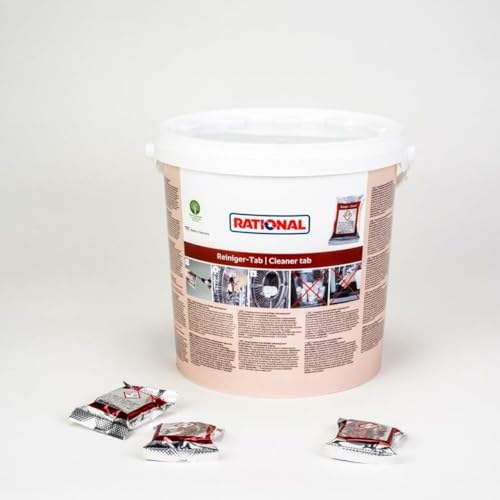 100 Stück Rational Reiniger TABS Detergente pastiglie 5600210 - Der RATIONAL Reiniger-Tab für alle SelfCookingCenter, ideal für Kindergärten, Schnell Restaurant, Kantinen, Lebenshilfen usw.