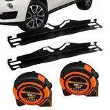 Ausrichtungs-Set für – Ausrichtungswerkzeug für Radzehen | Ausrichtungsplatten aus Edelstahl | Werkzeugkarte zur Ausrichtung der | Werkzeug-Set für Auto aus Stahl