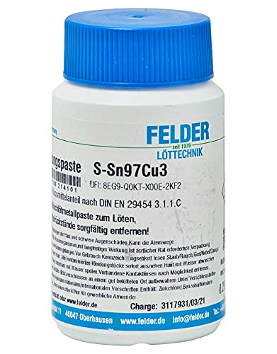 Felder Loettechnik Sn97Cu3 Lotpaste Inhalt 250g