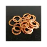 TULDYS Kupferflachscheibe M10 Dichtung Innendurchmesser 10 mm Dichtring Dünnblech T3 Rotkupferscheibe (Size : 10x18x1.5(15Pcs))