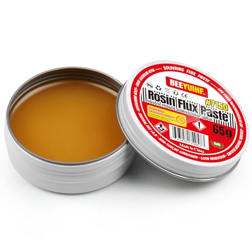 BEEYUIHF Kolophonium Lötpasten Flussmittel, Flux für Löten, bleifrei Flussmittelpaste, für SMT PCB Schweißen (2.29oz/65g)