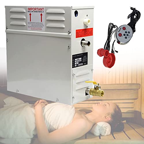 Sauna-Heizung,3 Kw 4,5 Kw 6 Kw 9 Kw 220 V Edelstahl Spa Sauna Heizungs Herd 25-55 ° F Trockendampf-Sauna-HeizungsausrüStung Mit Kontrolle,Haushalts Sauna Room Bad Duschbad Spa,220V-6000W