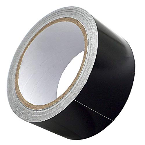 Akuoly Aluminiumband Aluband Selbstklebendes Aluminiumklebebänder Thermoshield schattierung Hitzeschutzband Aluklebeband, 50mm breit 20m lang schwarz