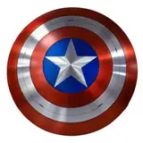 Captain America Schild Einzigartiges Design Stahlschild Metall Cosplay und Rollenspiel Mittelalter Schild Weihnachten & Thanksgiving Geschenk, Mehrfarbig/Meereswellen (Ocean Tides), Standard