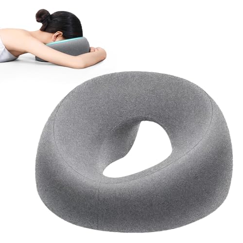 KQWVZ Massage-Gesichtswiegenkissen, Massagekissen Kopf Loch, U-Förmiges Massage Kopfstütze für Bett, Gesichtswiegenkissen aus Memorys-Schaum, Kopfstütze für Massagetisch für Spa Salon Massagebett