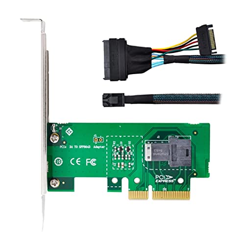 chenyang CY PCI-E 3.0 4.0 x4 zu SFF-8643 36Pin Kartenadapter mit SFF-8643 zu U.2 U2 SFF-8639 NVME PCIe SSD Kabel für Mainboard SSD