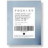 FOSHISY A4 PVC Transparente Folie, Klarsichtfolie, Spiralbindung, Klare Kunststoff-bindungsabdeckungen, Packung mit 100 (180 Mikron, klar, 100P)