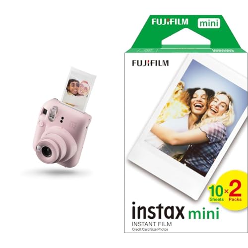 INSTAX Mini 12 Sofortbildkamera Blossom-Pink + Mini Film Standard (20/PK)