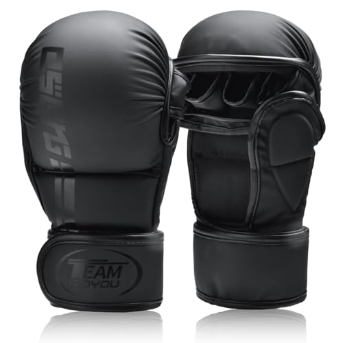 MMA Handschuhe Profi Sparring Trainingshandschuhe,Kickboxen Kampfsport Gepolstert Gloves, Muay Thai Boxsack Sandsack,Boxhandschuhe für Herren Damen und Kinder