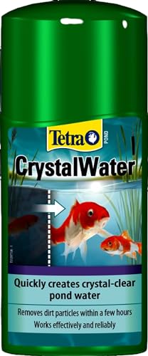 Tetra Pond CrystalWater - Wasserklärer gegen Trübungen für kristallklares Wasser im Gartenteich, 500 ml Flasche