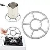 Gasherd Brenner Ständer,Gasherd Gas Ring Wok Ring,Gasherd Aufsatz Ring,Reduzierer Gas Kreuz Topfträger für Espressokocher Kaffeekocher Gaskochfelder Backofen Küche