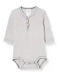 Sanetta Baby-Jungen Langarmbody Schiefer Kleinkind Unterwäsche-Satz, grau, 068