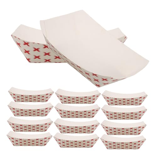 iplusmile 20St Versandkarton aus Kraftpapier essensbehälter lebensmittelbox Papier-Snackbox Verpackungskartons Behälter für Hot-Dogs-Behälter Hotdog-Boxen aus Papier Weiß