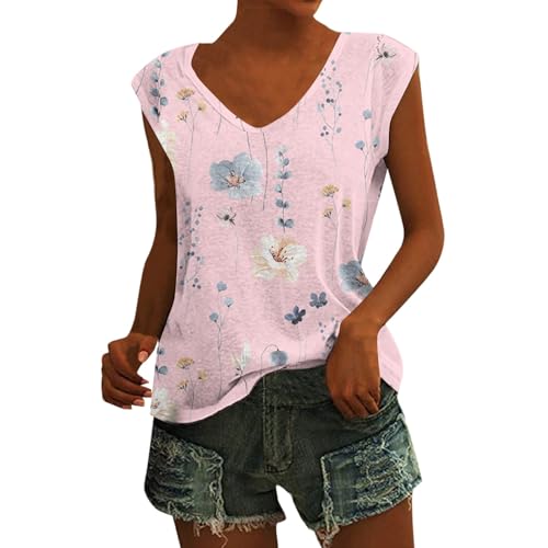 SCBFDI Bonding Top Unterhemden Damen Tops Y2K Pinkes Oberteil Top Rückenfrei Stilloberteil Tshirt Damen Eng Spitzen Oberteile Damen Häkeltop Oberteil Weiß Damen Tank Top Damen Große Rosa 3XL