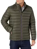 Tommy Hilfiger Herren Real Down Insulated Packable Puffer Jacket Daunenmantel, Oliv/Blatt für Mich (Leaf It to Me), L