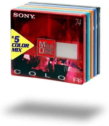 Sony MDW-74EX Color Mix Mini Disc (74 min) 5er-Pack