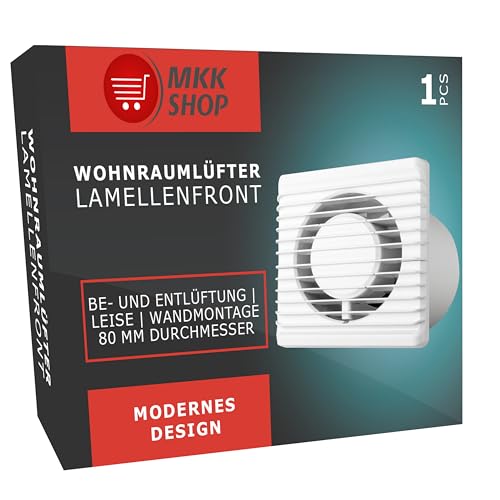 MKK Ø80 mm Wohnraumlüfter verschiedene Funktionen Nachlauf/Timer