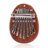 PSOWQ Daumenklavier, Kalimba Finger Klavier, Mini Musikinstrument, Tragbare Kalimba, 8 Schlüssel, für Kinder Erwachsene Anfänger