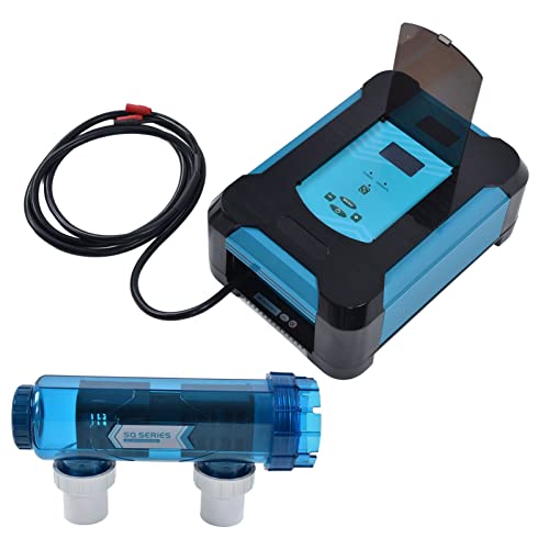 AQXREIGHT 250W Salzgenerator Elektrolytische Salzmaschine Schwimmbad Elektrischer Salzchlorinator Stabilisator für Pool Oberirdisches Poolzubehör (SQ-42g/h)