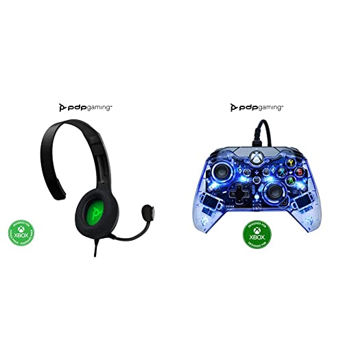 PDP LVL30 Wired Chat Headset Black for Xbox one & series XIS+Afterglow Wired Controller for Xbox one & Series XIS