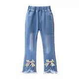 Generisch Jeans Mädchen Jeggings Leggings Skinny Fit Denim Hose mit elastischer Taille Mädchen-Jeanshosen Kleinkinder Hose Jeans Kinder