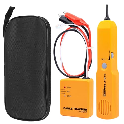 CLIUNT Cable Tracker, kabelbruch mähroboter, kabelbruch finder mähroboter, leitungssuchgerät, Kabelfinder Kabeltester Leitungssucher,RJ11 Kabel-Tracer und Tongenerator, mit einstellbarer Lautstärke