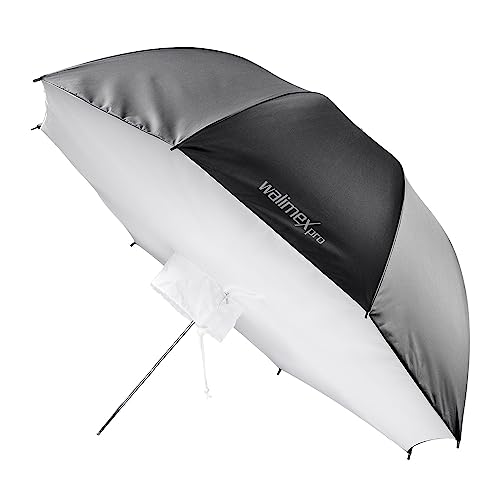 Walimex pro Schirmsoftbox Reflektor 109cm - Professionelle Lösung für optimierte Reflexion in Porträt- und Produktfotografie mit passgenauem Sitz und hochwertiger Verarbeitung