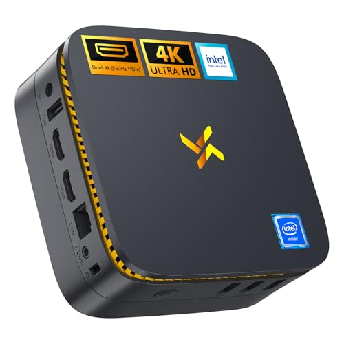 Huidun H30 Mini PC Intel Twin Lake N150 (Beats N100, bis zu 3,60 GHz), 16GB RAM 512GB M.2 SSD Mini Desktop Computer Windows 11 Pro, 4K Dual HDMI, Dual Bande WiFi, Gigabit Ethernet, für Zuhause/Büro