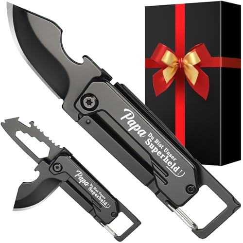 Papa Geschenke für Vatertag, Geschenke für Papa Vatertag, Kastenschneider Vater Geschenke, Geburtstag Geschenk für Vater, EDC Geräte für Camping Wandern Reisen