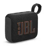 JBL Go 4 - Schwarz – Tragbare Bluetooth-Lautsprecher-Box mit JBL Pro Sound, tiefem Bass und Playtime-Boost-Funktion – Wasserfest und staubfest – 7 h Laufzeit