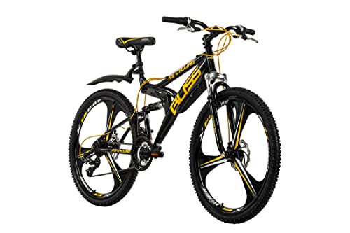 KS Cycling Mountainbike Fully 26'' Bliss schwarz-gelb RH 47 cm