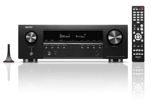 Denon AVR-S770H 7.2-Kanal AV-Receiver mit Dolby Atmos, DTS:X, 6 HDMI Eingänge und 1 Ausgang, 8K HDMI, Bluetooth, WLAN, AirPlay 2, HEOS Multiroom, Alexa kompatibel