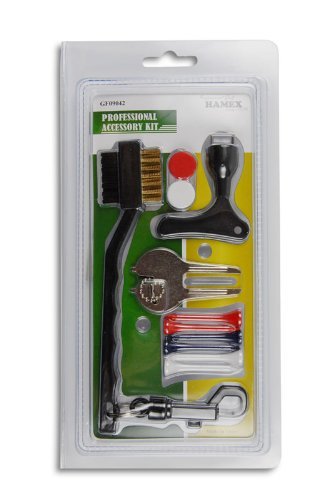 CEBEGO Golf-Paket Score-Komplettset Golfartikel für die Golfrunde,Pitchgabel,Schlägerbürste,Ballmarker