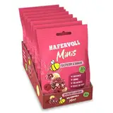 HAFERVOLL Minis Rapsberry & Banana 8x 65g - Bio-zertifiziert, mit Honig ohne Zusatz von Zucker, perfekt zum Teilen