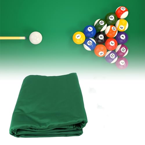 Billardtischdecke, Professionelle Billardtischdecke, 2.8 Meter langer Billardtisch Filz, High Accuracy Billardtisch Filz Ersatz Kit Billardzubehör für Indoor Billard Zubehör(Grün, ein Stück)