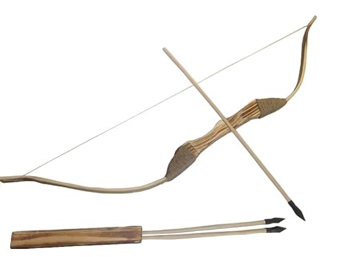 Holzbogen 95 cm, Köcher + 3 Pfeile