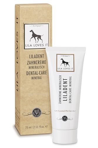 Zahncreme für Hunde – natürliche Zahnreinigung mit Kokosöl, Kurkuma & Papaya-Extrakt, sanft & effektiv, bei Zahnbelag, Zahnstein & Mundgeruch, LILADENT von LILA LOVES IT, 75 ml