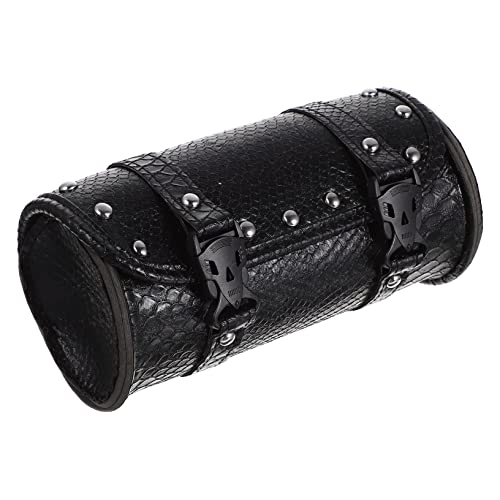 JUMPLAWN 1 Set Fahrradtasche Fahrrad Seitentasche Motorradzubehör Motorradlagerung Roller Beutel motorradtaschen Motorbike Bags -Seitentasche -Aufbewahrungstasche Pu Black