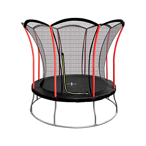 Ultrasport Lotus Gartentrampolin, Outdoor-Trampolin in 4 Durchmessern, galvanisch verzinkter Rahmen, Kindertrampolin mit toller Sicherheitsausstattung, ø 305 cm