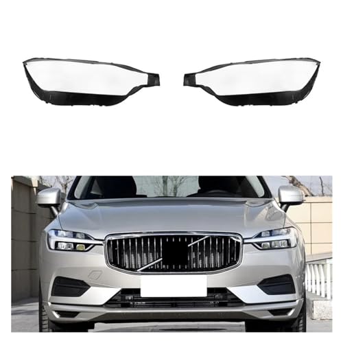 UdaCa Auto Front Transparent Lampenschirm Scheinwerfer Shell Abdeckung Objektiv Kompatibel for Volvo XC60 2018 2019 2020 (Color : Left and Right)