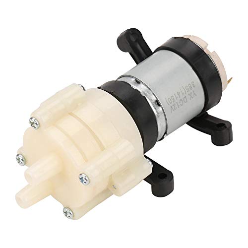 Samfox Membran Wasserpumpe 12V DC Mini Membranluftpumpe - Elektrische Kleinwassersaugpumpe für Tee Maschine Fischbehälter