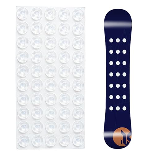 50 Stück Snowboard-Stomp-Pads, Winter Ski Board Anti Rutsch Pad, Selbstklebendes Klar Ski Snowboard Stomp Pad, Neue Ski Board Anti Rutsch Pad, Professionelle Ski Snowboard Grip Pads, 3D Klar Stomp Pad